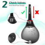 Black Silicone Enema Bulb with Soft Nozzle