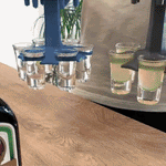 6 Shot Glass Dispenser and Holder