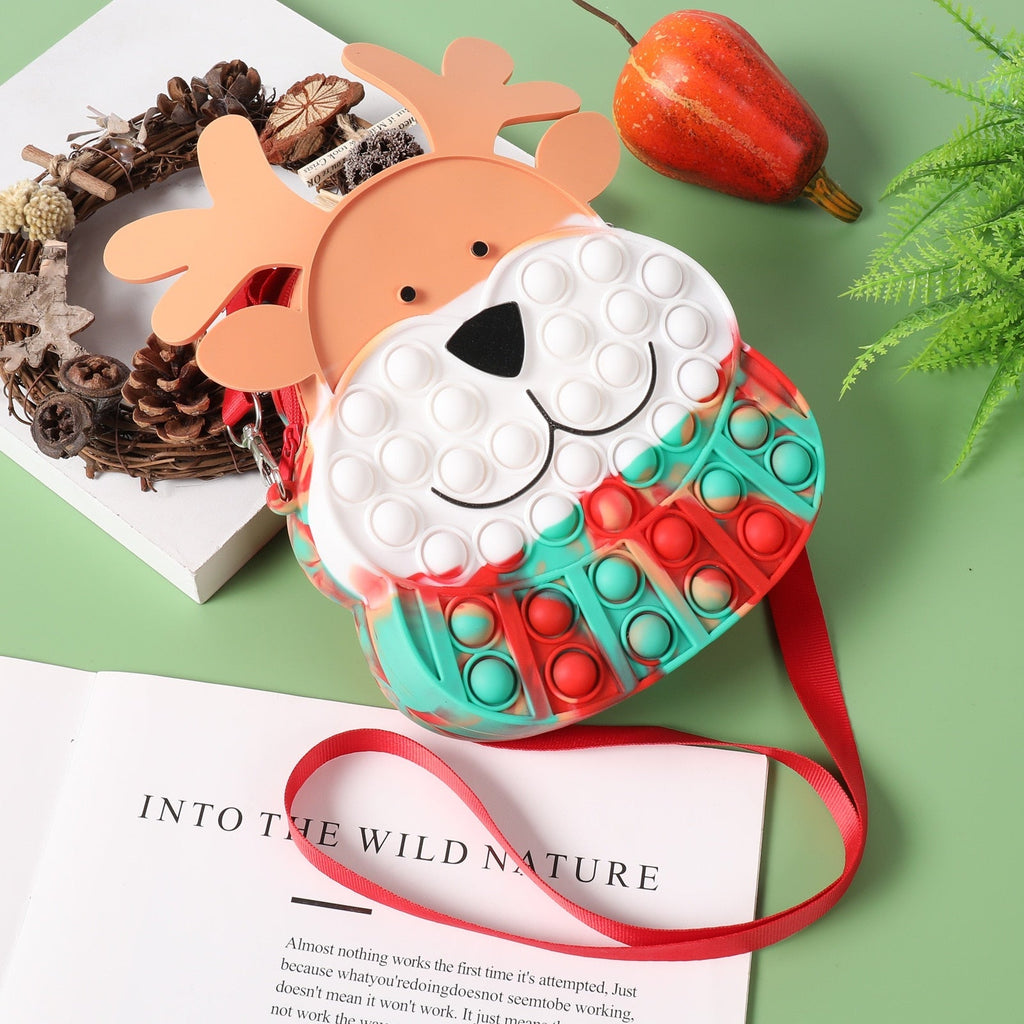 Christmas Elk Pop It Bag