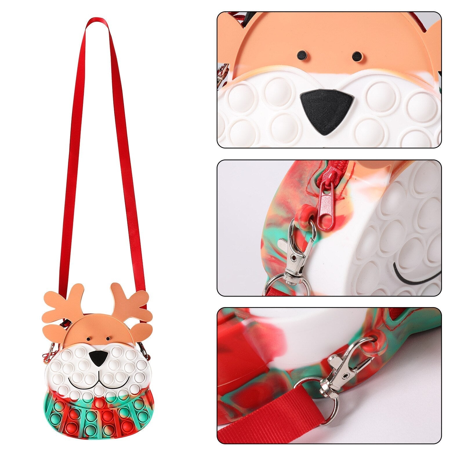 Christmas Elk Pop It Bag
