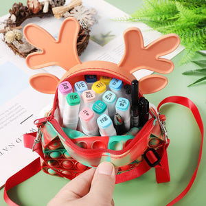 Christmas Elk Pop It Bag