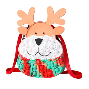 Christmas Elk Pop It Bag
