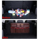 PU Leather Car Trunk Organizer